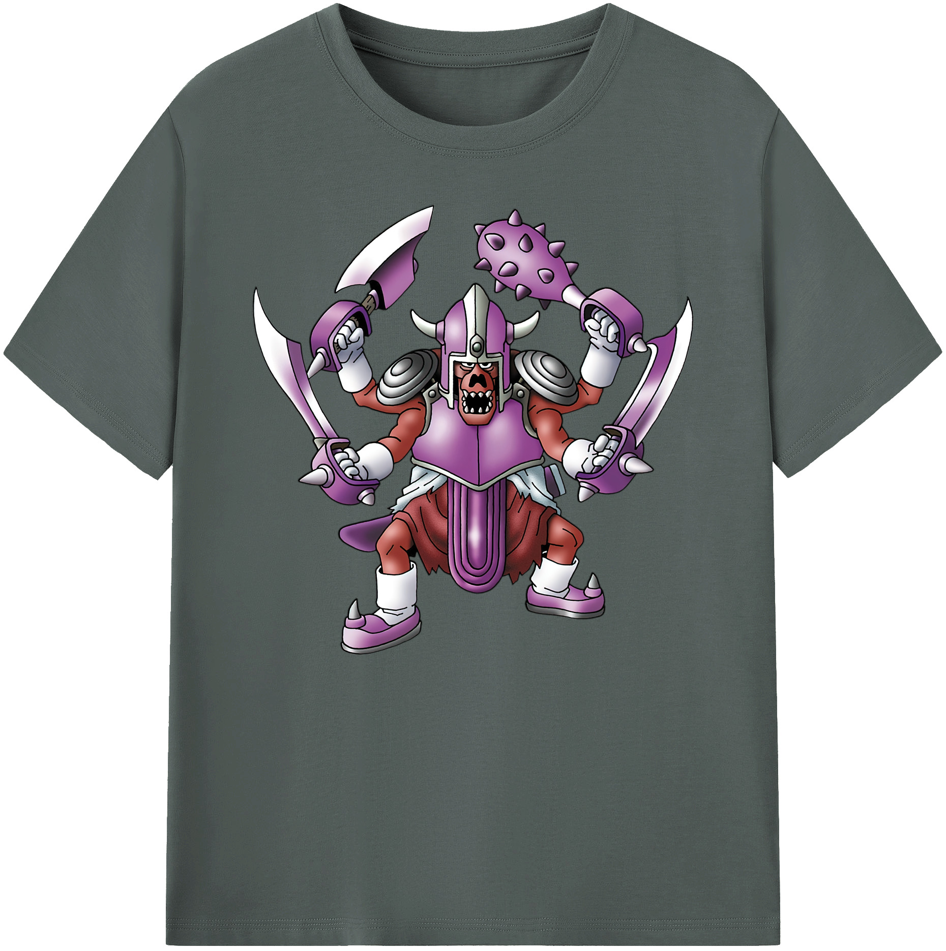 （画像用） ドラゴンクエスト Doragon Kuesuto Dragon Quest 綿100％ メンズ半袖Tシャツ｜肌触りやわらか＆通気性